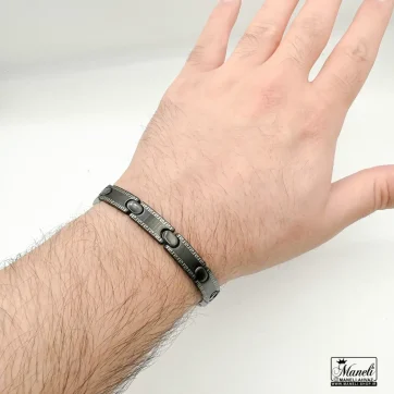 دستبند مردانه کلاسیک مشکی ورساچه 14030469