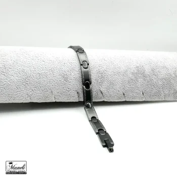 خرید دستبند مردانه کلاسیک مشکی ورساچه