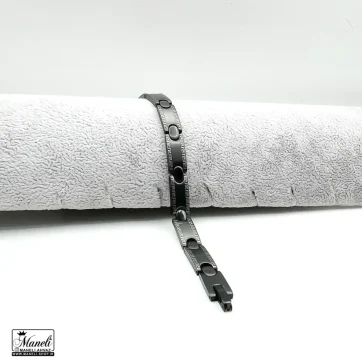 خرید دستبند مردانه کلاسیک مشکی ورساچه