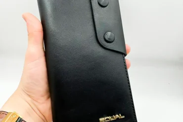 کیف پول چرم مردانه اصل | رنگ مشکی و عسلی 14030379