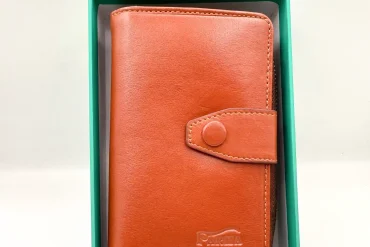 کیف پولی کوتاه زیپدار | قرمز و عسلی 14030381