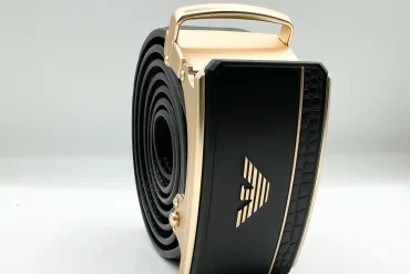 کمربند ریلی چرم امپریو آرمانی