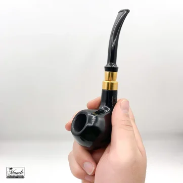 قیمت پیپ چوبی مشکی با حلقه طلایی کاپیتان بلک