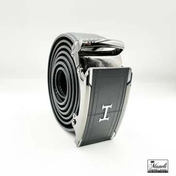 خرید کمربند ریلی چرم مردانه با لوگوی H