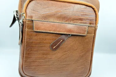 کیف رودوشی چرم طبیعی کروکدیلی