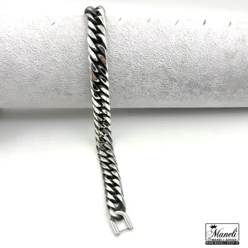 خرید دستبند کارتیه پهن سیاه قلم