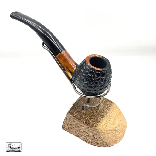 پیپ چوبی ساوینلی دو رنگ با آتشگاه طرح دار 14030480