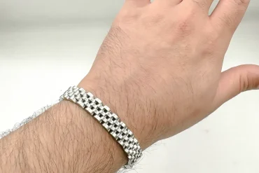 دستبند رولکس مردانه سیلور