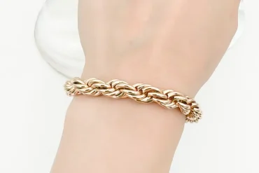 دستبند طنابی ژوپینگ ضخیم | سایز 22 سانتی‌متر