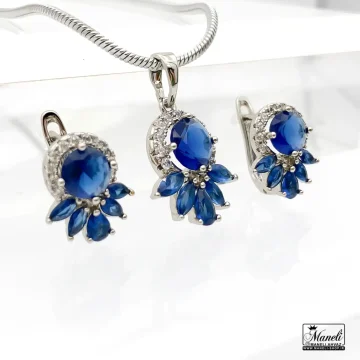 نیم‌ست رنگ ثابت نگین آبی ژوپینگ 140304115 - Image 3