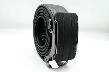 کمربند ریلی ساده کلاسیک مشکی