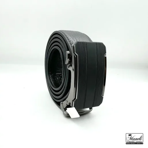 کمربند ریلی ساده کلاسیک مشکی