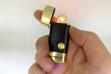 خرید و قیمت فندک المنتی شارژی مشکی طلایی