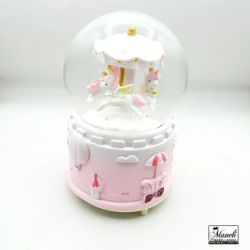 گوی کوکی موزیکال اسب تک شاخ چرخان +ویدیو 140304105