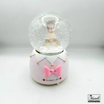 گوی موزیکال برفی فرشته | پمپی و چراغ دار 140304108