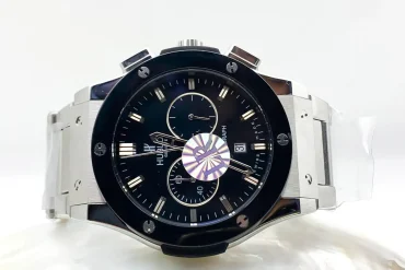 ساعت هابلوت فلزی | بند استیل | نقره ای مشکی | های کپی