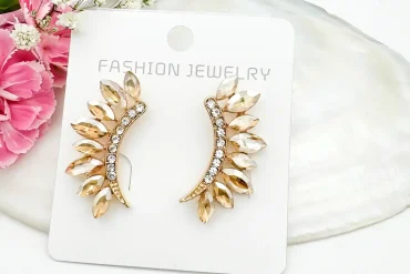 گوشواره مجلسی با نگین سواروسکی | خوش جلوه و شیک 140305115