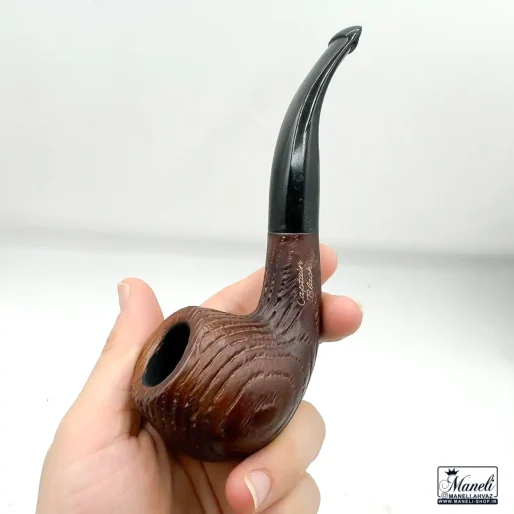خرید پیپ چوبی قهوه ای Capitan Black طرح دار