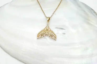 گردنبند دم ماهی با مرواریدهای ریز | رنگ ثابت | ارزان 14030538