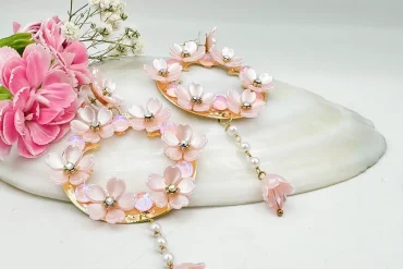 گوشواره گل صورتی میخی | رنگ ثابت 140305114