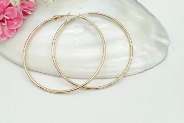 گوشواره حلقه ای بزرگ ژوپینگ | ضدحساسیت | رنگ ثابت 140305110