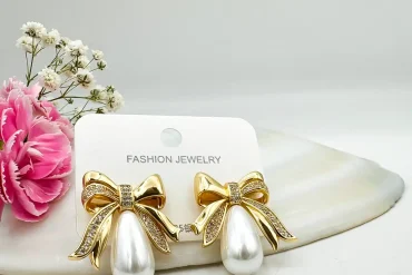 گوشواره میخی مرواریدی | رنگ ثابت | استیل 140305112