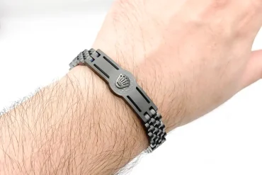 دستبند رولکس مشکی استیل 316 | بالاترین کیفیت موجود در بازار 14030609