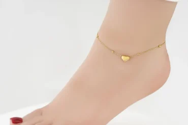 پابند استیل طلایی ظریف 140305136