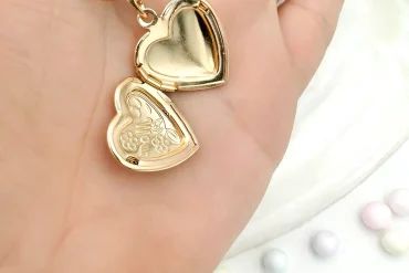 خرید گردنبند لاکت (بازشو) طرح قلب ژوپینگ | مناسب دعا