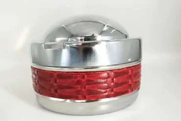 زیر سیگاری درب دار فلزی | رنگ قرمز 14030575