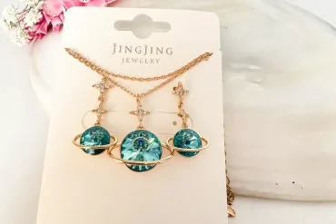 نیم ست زحل ژوپینگ | دو رنگ آبی و سورمه ای 140305119