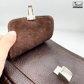 کیف دوشی چرم اصل سایز کوچک | مشکی ، قهوه ای ، عسلی 14030710 - Image 7