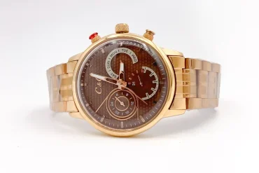 ساعت مردانه C&C سه موتور رنگ رزگلد | شرکتی 14030666