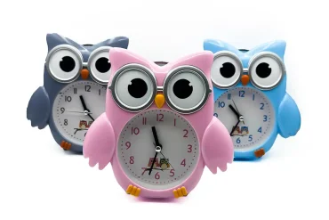 ساعت رومیزی زنگ دار چکشی جغد | سه رنگ جذاب 14030634