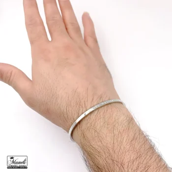 بنگل مردانه دنیل ولینگتون نقره ای و ساده