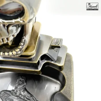 فندک و زیرسیگاری رومیزی دکوری طرح عقاب و جمجمه 14030644 - Image 4