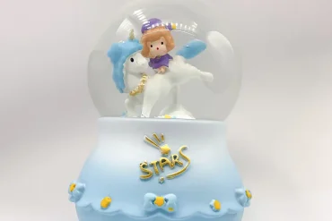 گوی موزیکال پمپی دختر و اسب تک شاخ | سایز بزرگ + ویدیو 14030673