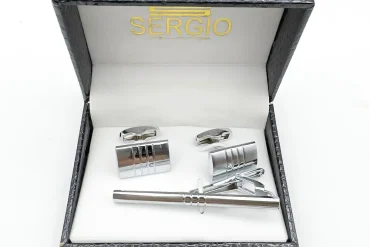 دکمه سردست لاکچری و گیره کراوات + جعبه شیک 14030702