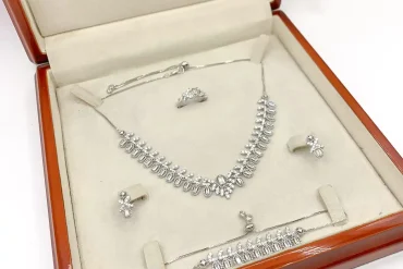 سرویس جواهرات مجلسی نقره ای | استیل | رنگ ثابت