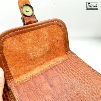 کیف رودوشی چرم اصلی رنگ عسلی