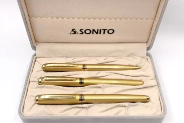 ست خودنویس ، خودکار ، روان نویس سونیتو 558 | طلایی 14030683