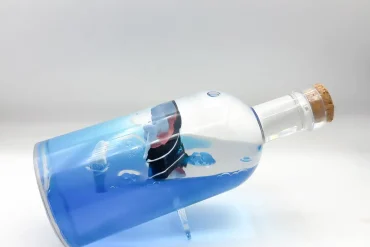 دکوری ژله ای طرح بطری دریا و کشتی 14030