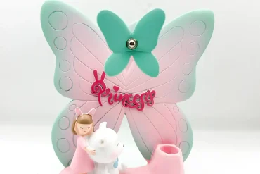 جامدادی دکوراتیو دخترانه موزیکال طرح پروانه | صورتی + ویدیوی محصول 14030779