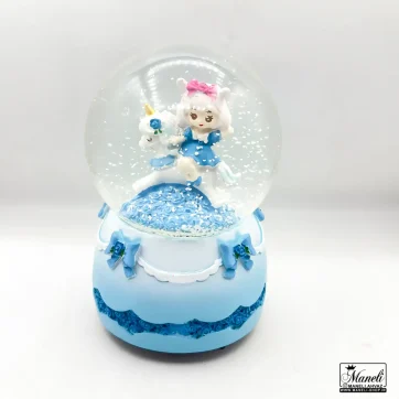 گوی موزیکال کوکی دخترک سوار بر اسب