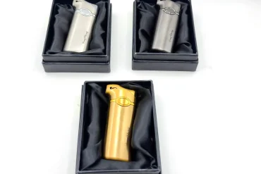 فندک پیپ معمولی | طلایی و طوسی 14030776