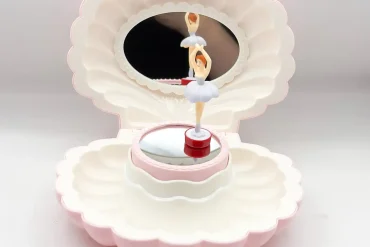 جعبه موزیکال کوکی طرح صدف صورتی + ویدیوی محصول 14030799