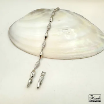 خرید و قیمت دستبند ژوپینگ زنانه نقره ای