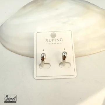 گوشواره ژوپینگ ساده سیلور | ضدحساسیت 14030742