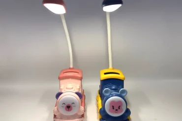 چراغ مطالعه فانتزی طرح قطار | صورتی و آبی 14030792