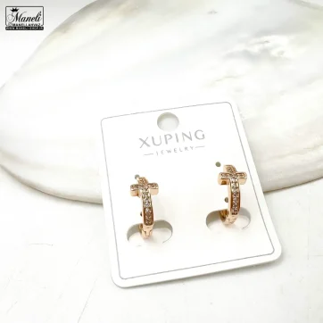 گوشواره صلیب حلقه ای ژوپینگ